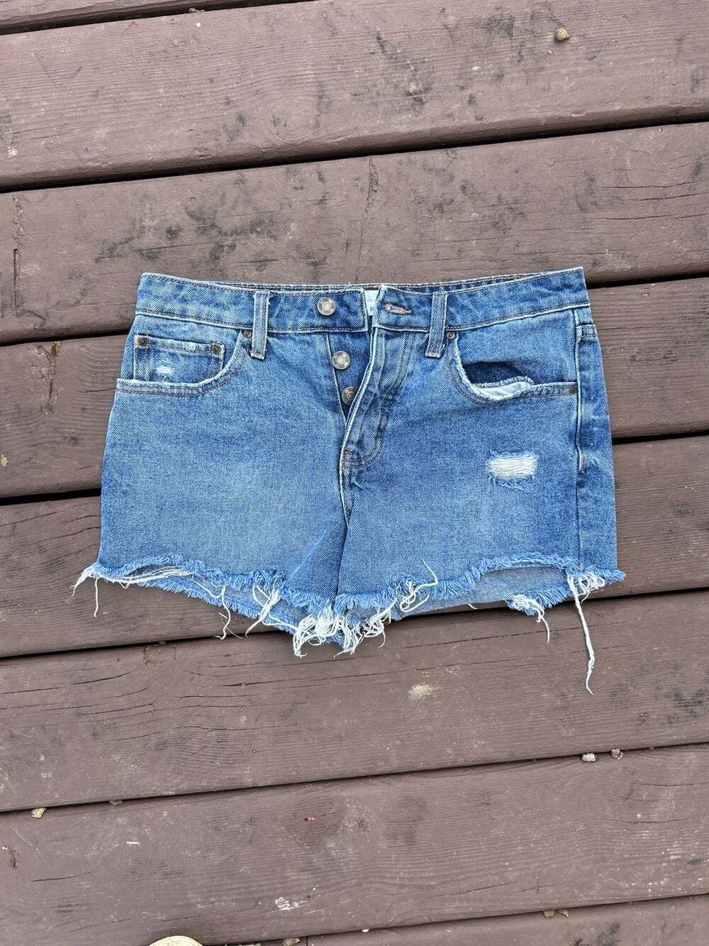 RSQ Jeans Boyfriend Cutoff Denim Shorts Size 3/26